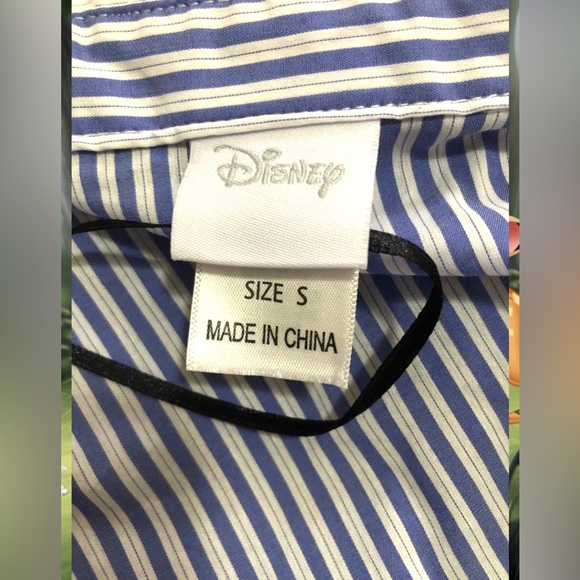 Disney Bambi Embroidered Cold Shoulder Shirt Dress ,Tie Waist Size Small 8-10 - Picture 8 of 10